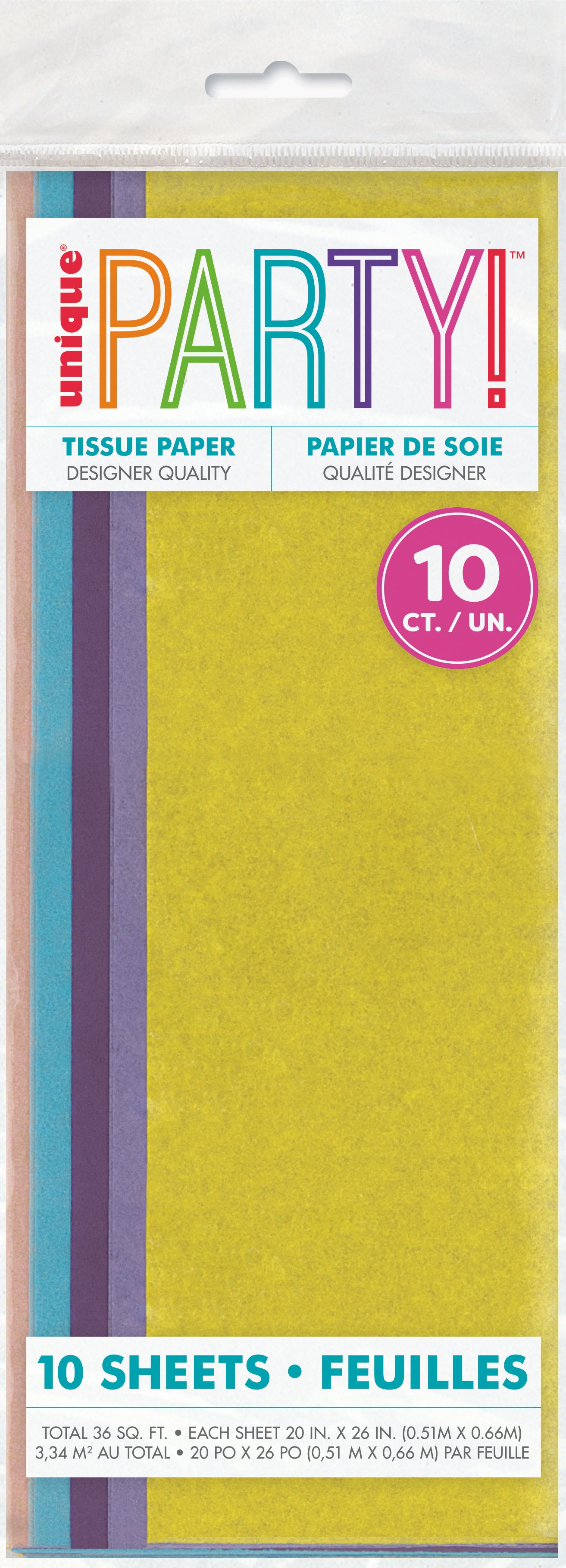 Assorted Pastel Tissue Sheet