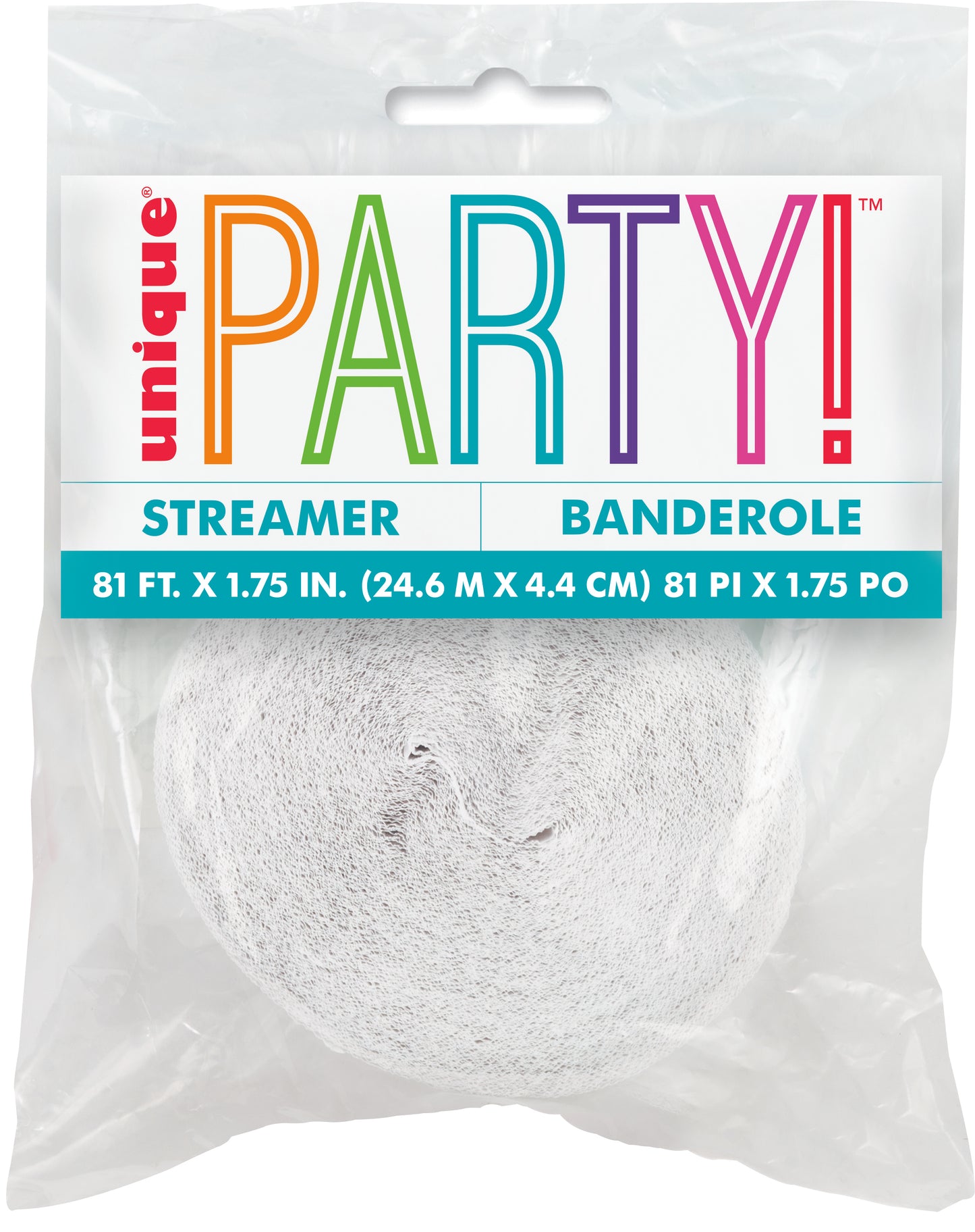 Crepe Streamer White