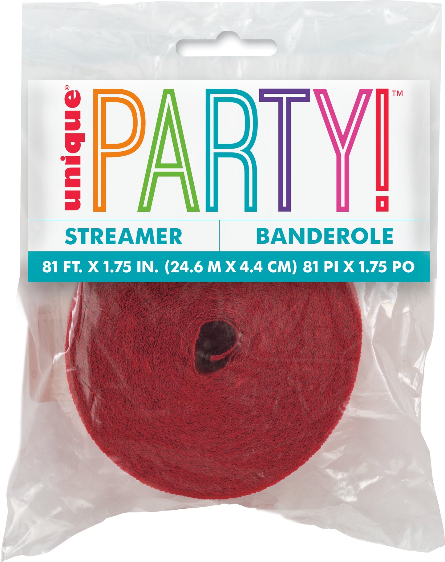Crepe Streamer Red