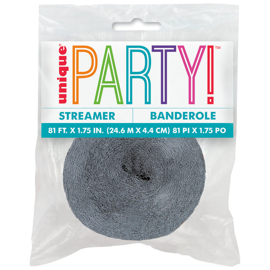 Crepé de papel gris