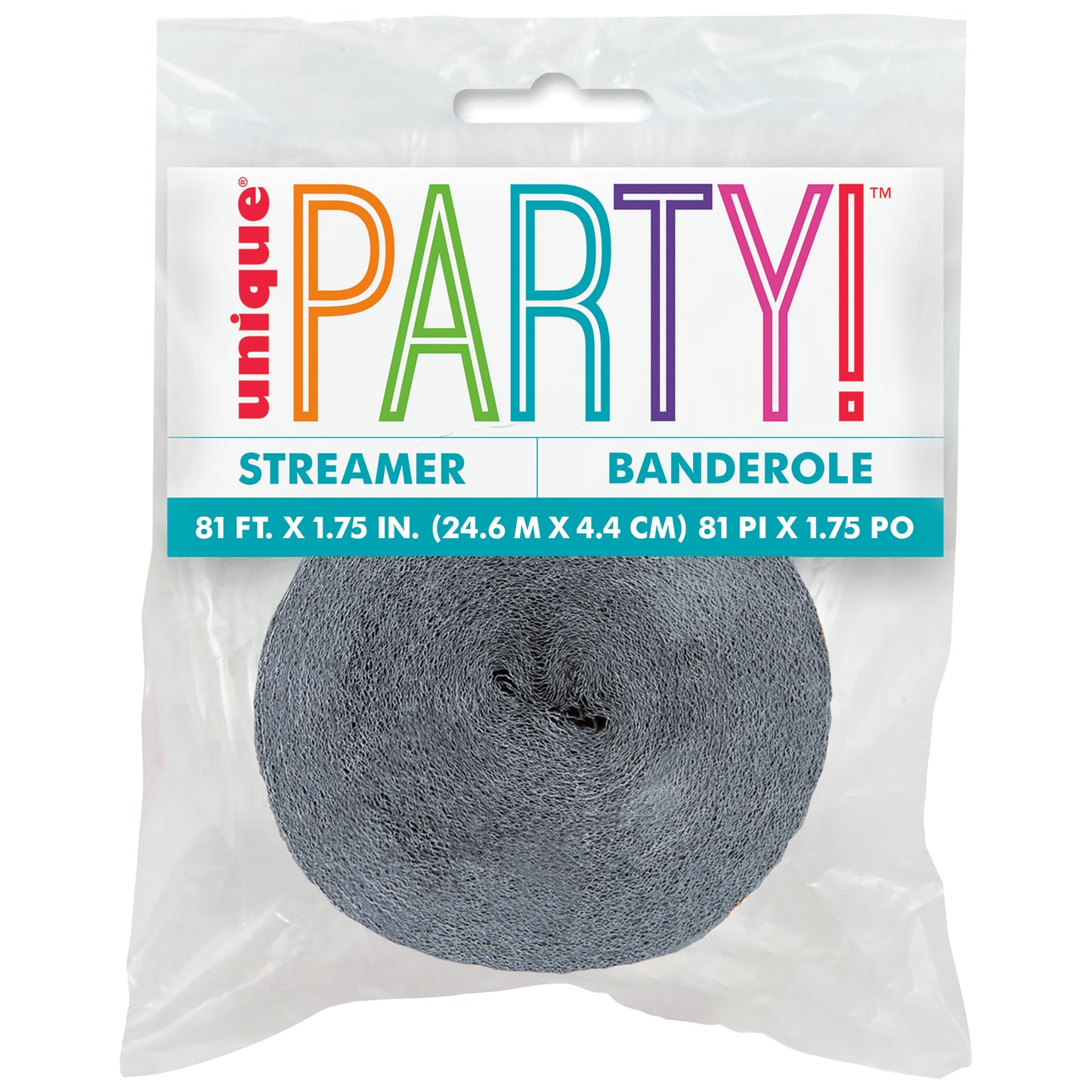 Crepe Streamer Grey