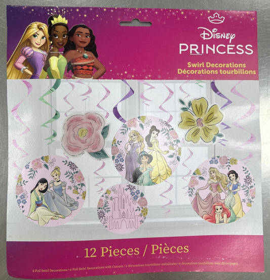 Disney Princess Swirl Decor 12pcs