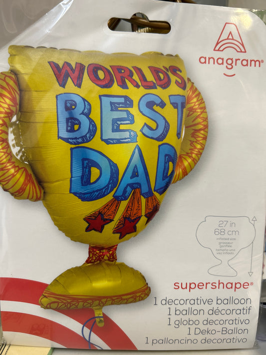 Supershape XL Best Dad Trophy