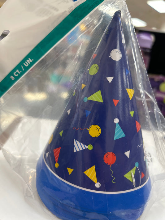 Sombrero de Fiesta Peppy Birthday 8 piezas
