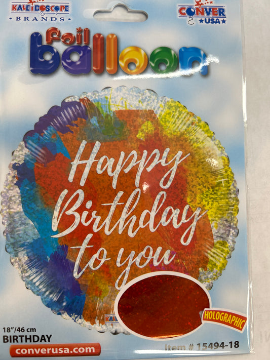 18 Happy Birthday Foil Balloon