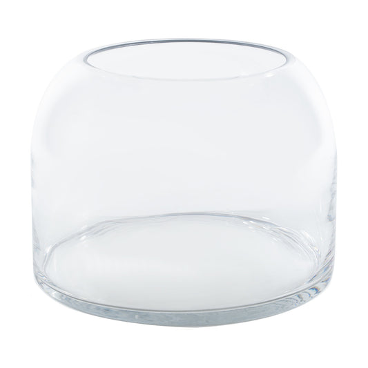 7" Glass Domed Bowl Vase
