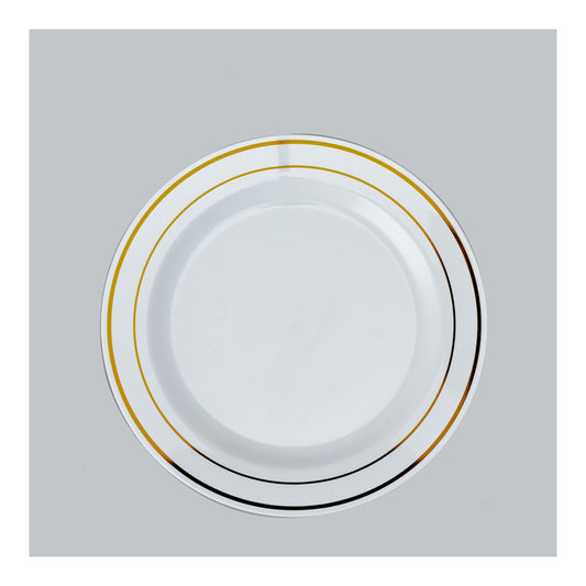 7" Plate with Ring Gold