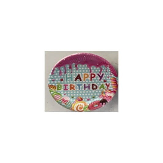 7" Plates 24pcs Candyland