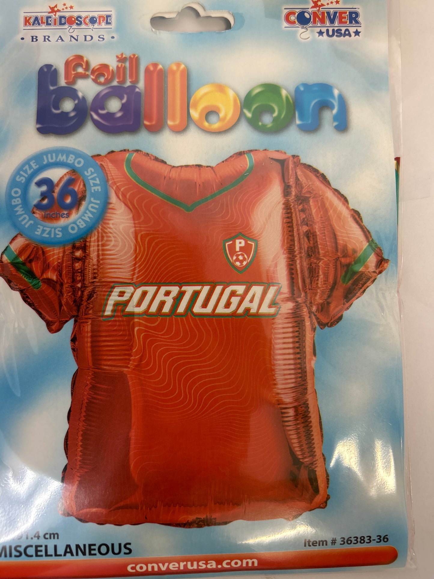 36” Jersey Porugal Foil Balloon