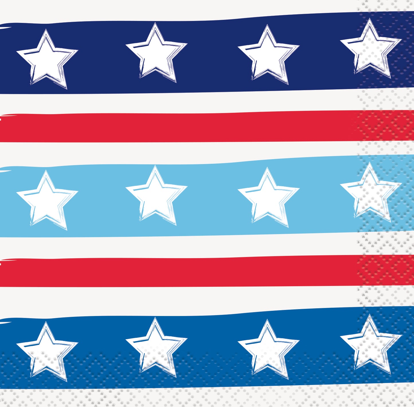 Napkin Star Stripes 16ct
