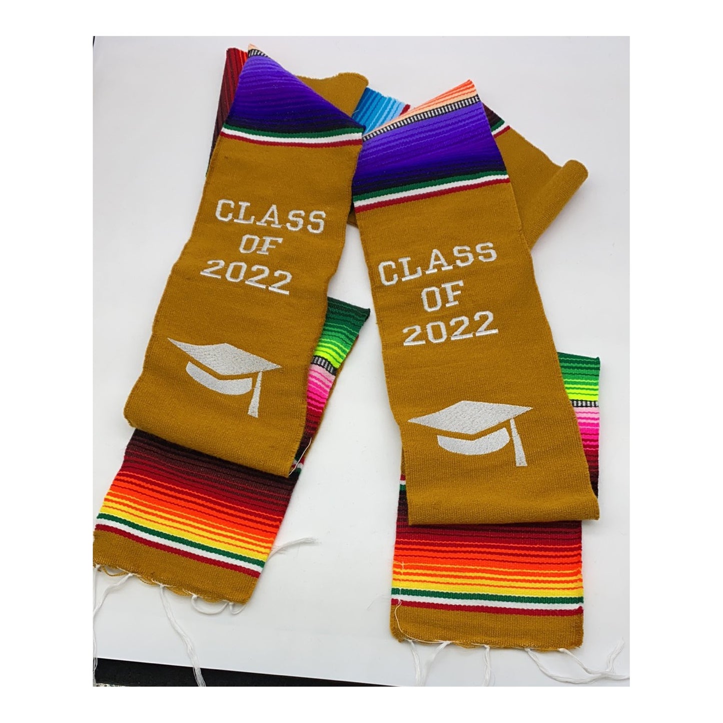 (c) Sarape Graduation Stole Gold