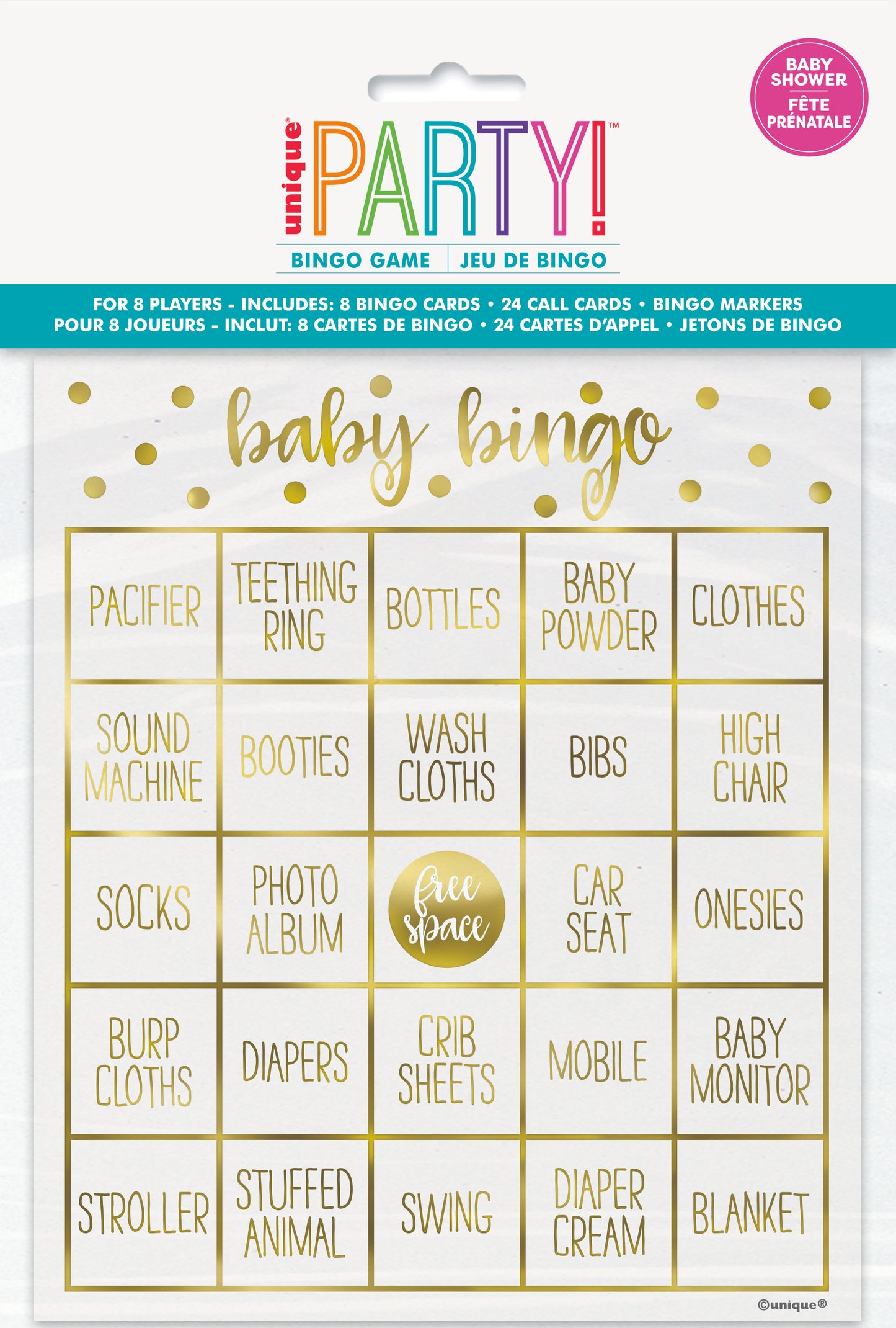 Kit de Bingo para Baby Shower