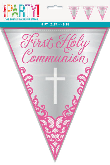 Communion Banner Pink