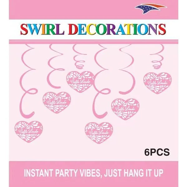 Cielito Lindo Pink Swirl Decoration