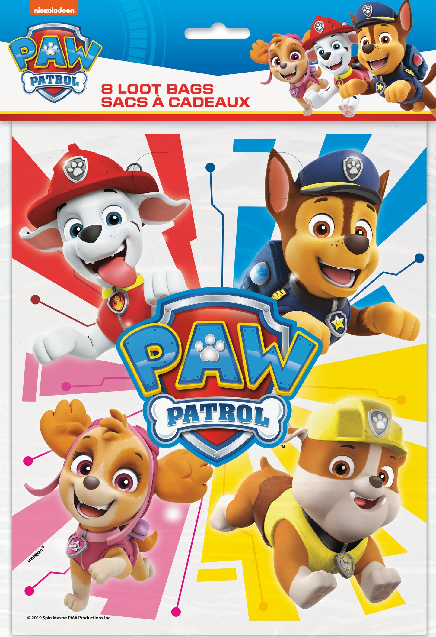 Loot Bag Paw Patrol 8ct