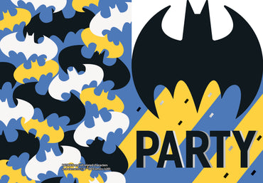 Batman Invitation 8ct