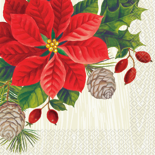 Napkin Christmas 16ct Large