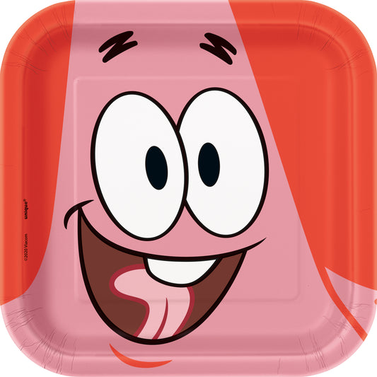7" Plate SpongeBob 8ct