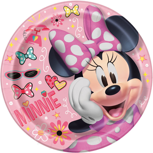 9" Plate Minnie 8ct