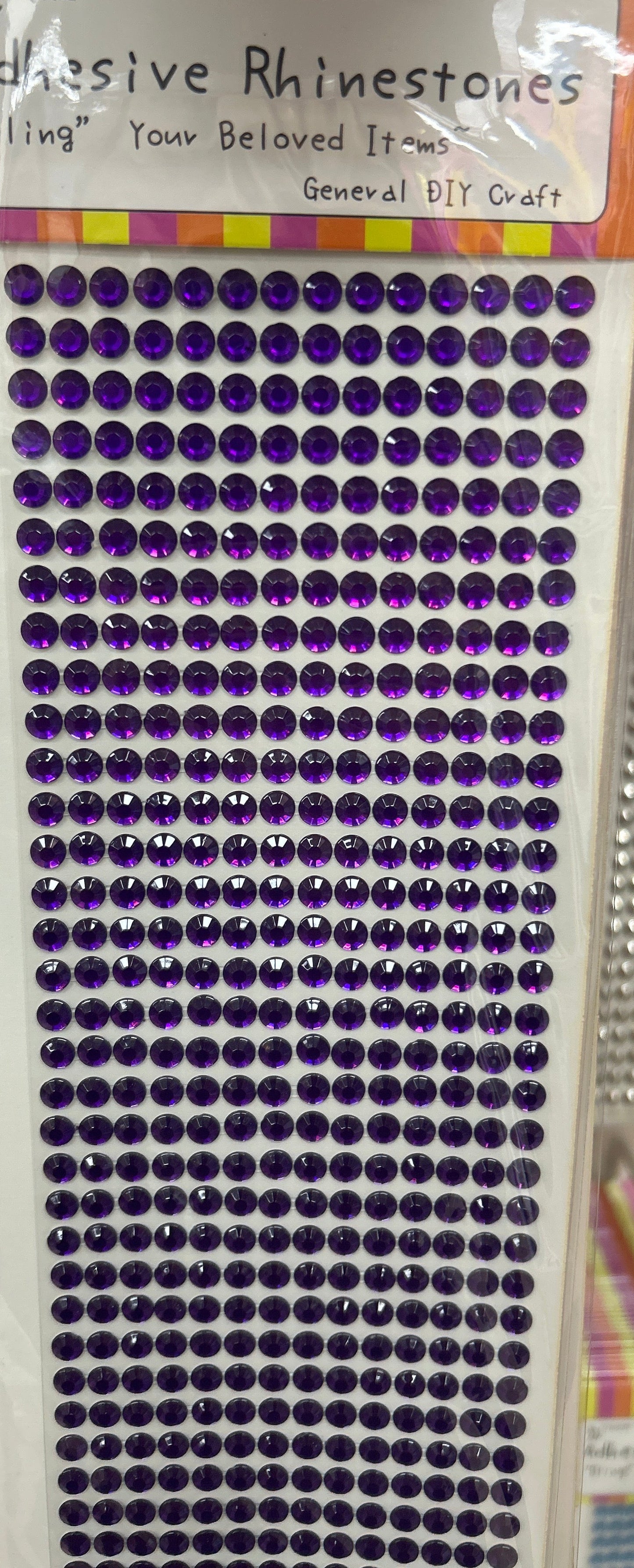 Rhinestone Sheet Purple