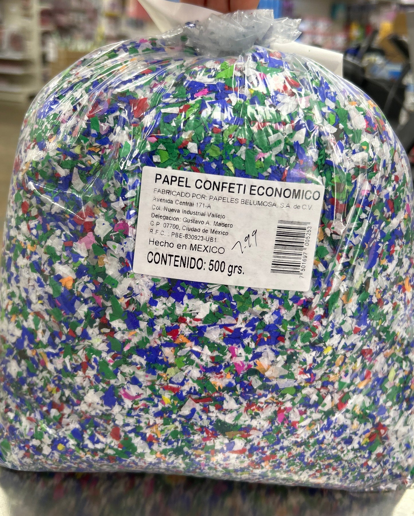 Papel Confeti Económico 500g