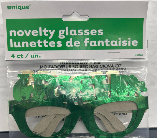 St.Patrick's Day Foil Novelty Glasses