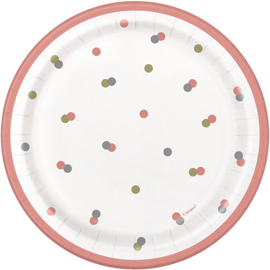7" Plate Rose Gold 8ct