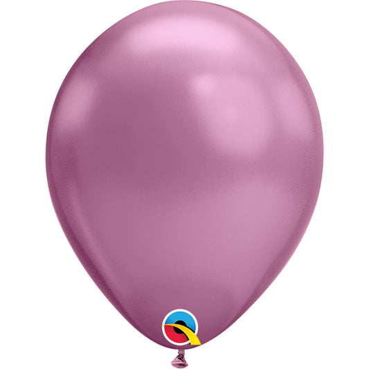 Qualatex Balloon Chrome Mauve 100ct Latex Balloon 7"