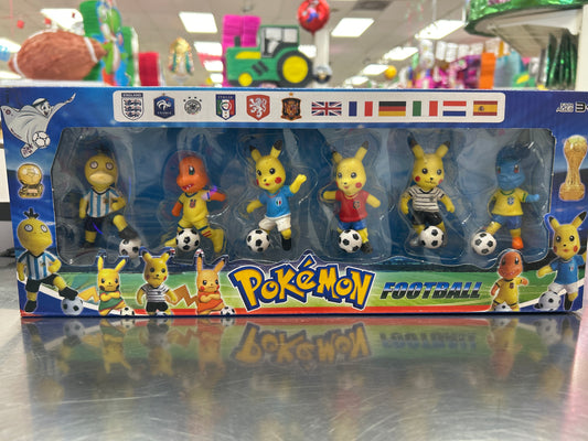 Juego de fútbol Pokémon 6 pzs.