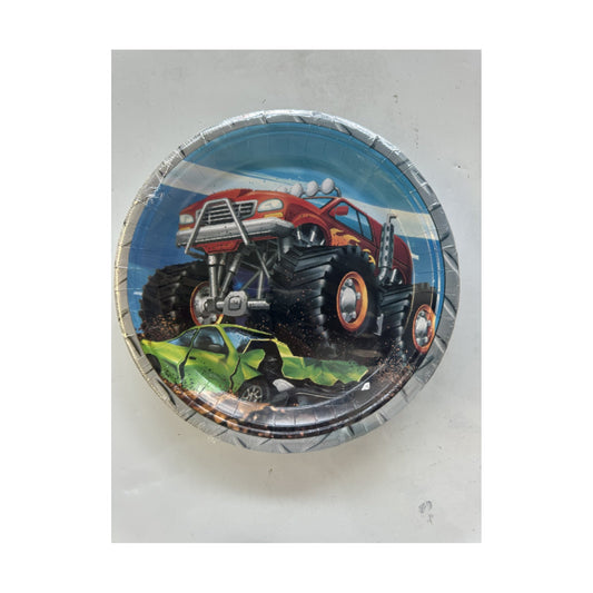 9" Plates Truck 24ct