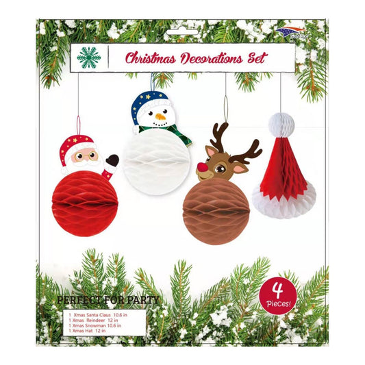 Honeycomb Merry Christmas Set 120Set/Cs