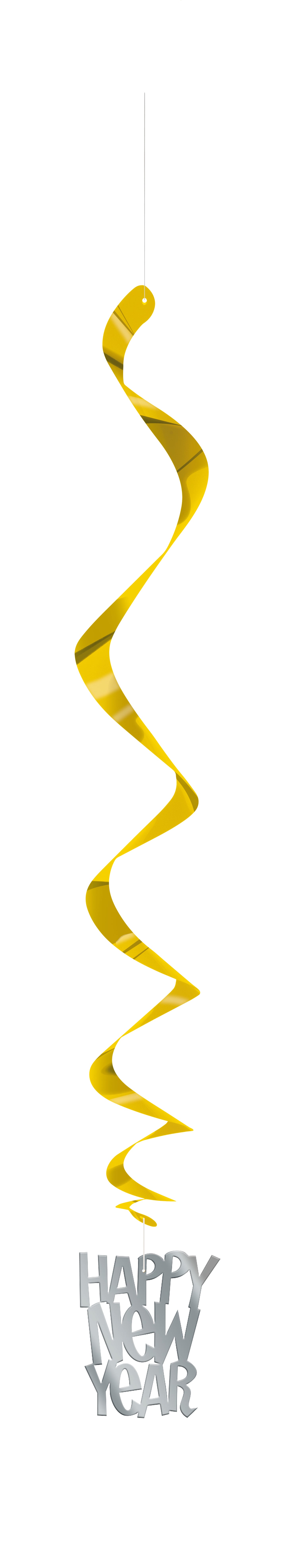 Decoración Espiral Año Nuevo 3pz