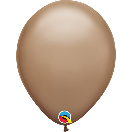 Qualatex Balloon M/Brown 100ct Latex Balloon 11"