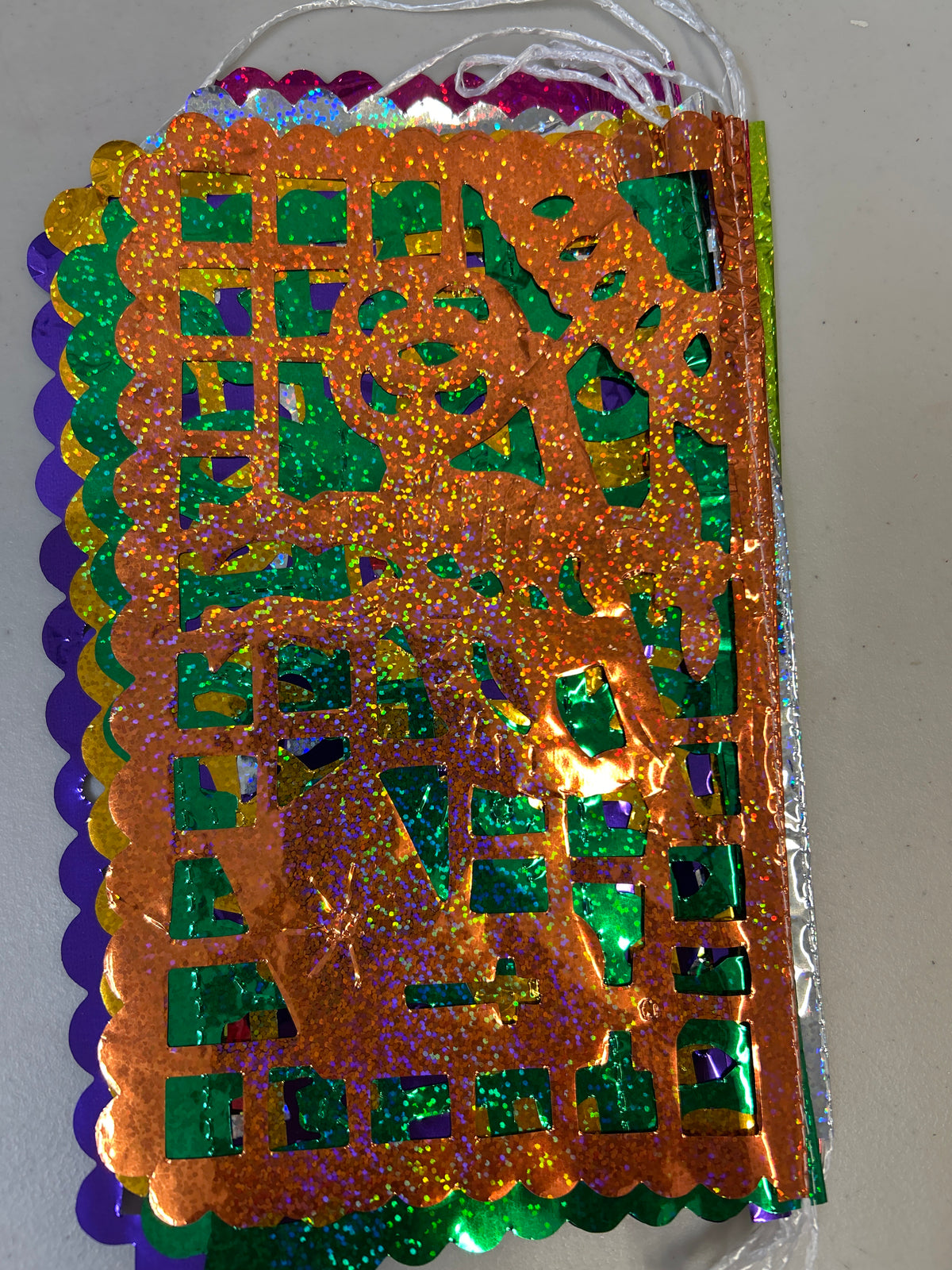 Papel Picado Metalico Mediano