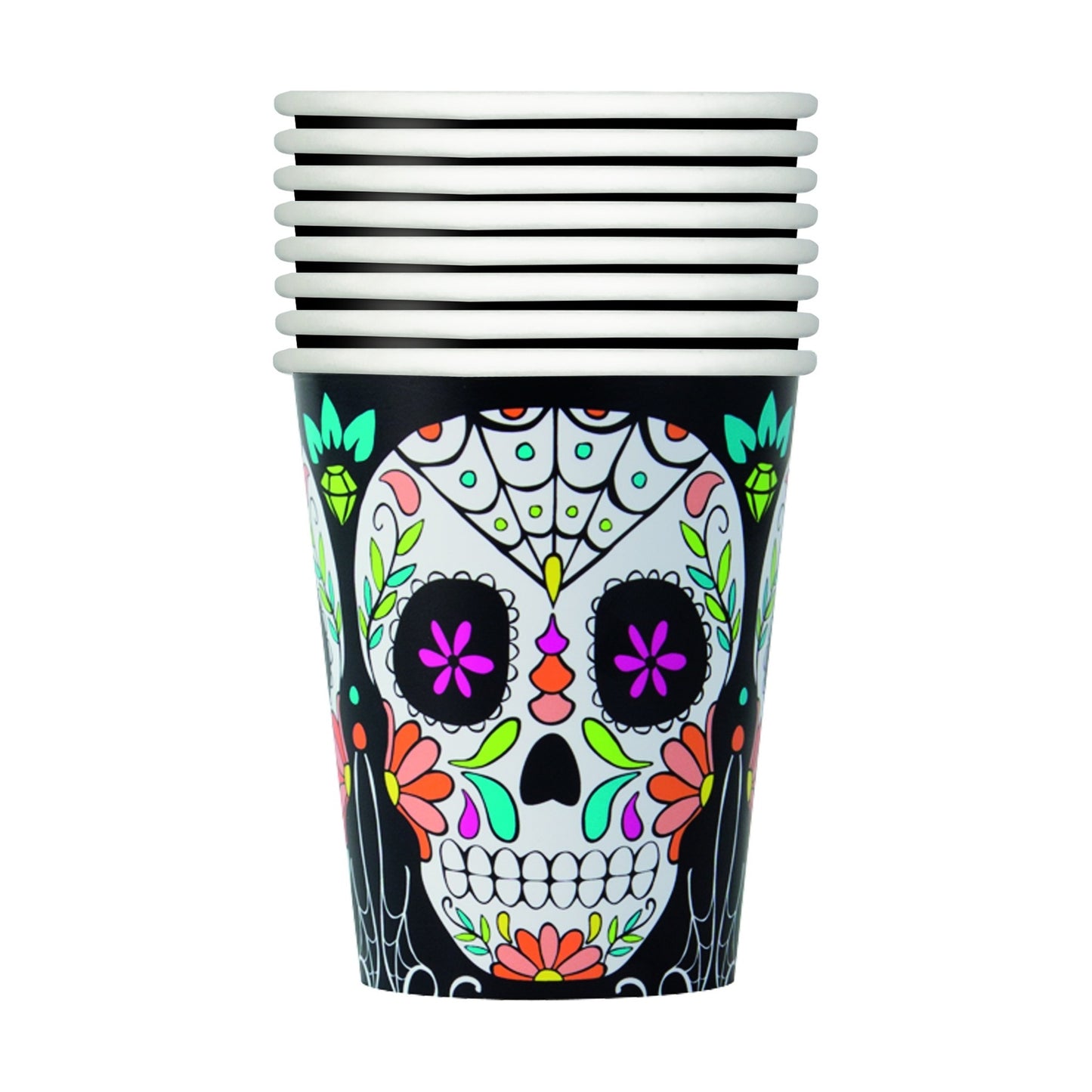 9oz Cup Skull 8ct