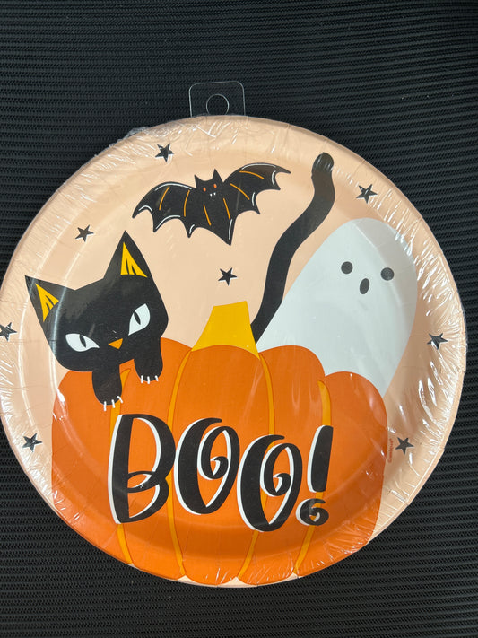 Platos Lindo Halloween 9" 8 piezas