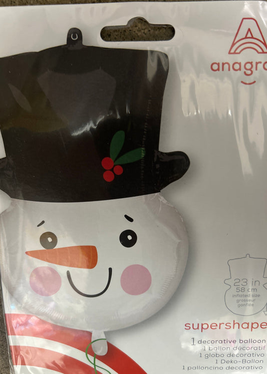 Ss Xl Smiley Snowman Head