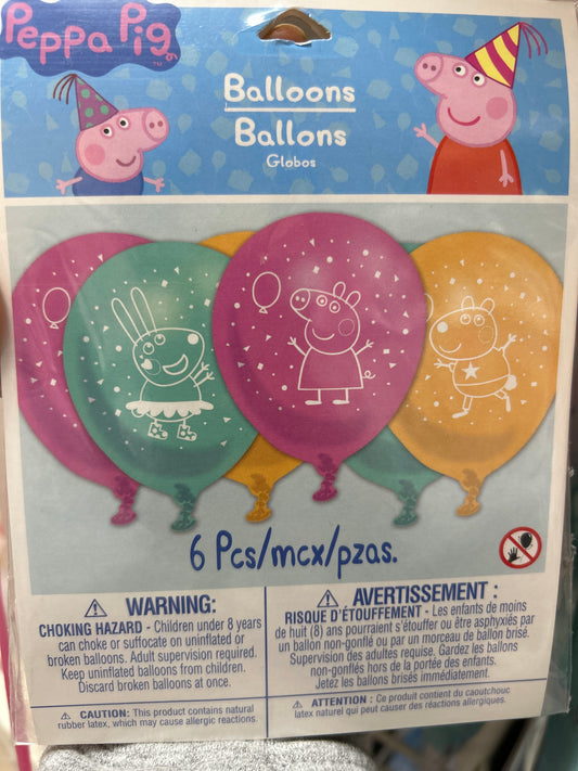 Peppa Latex Balloon 12"