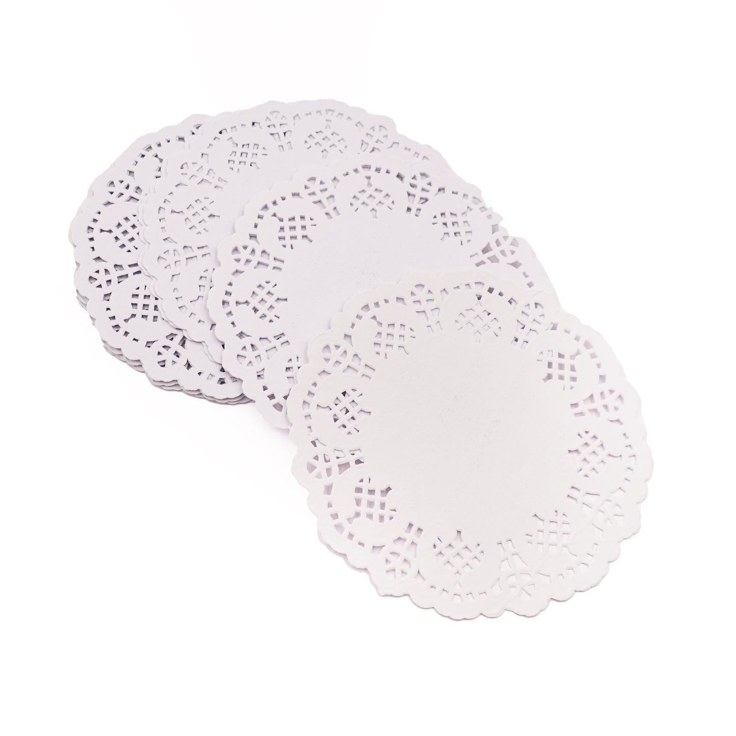 Round Paper Doilies White