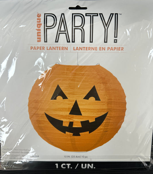 Pumpkin 10” Round Lantern 1ct