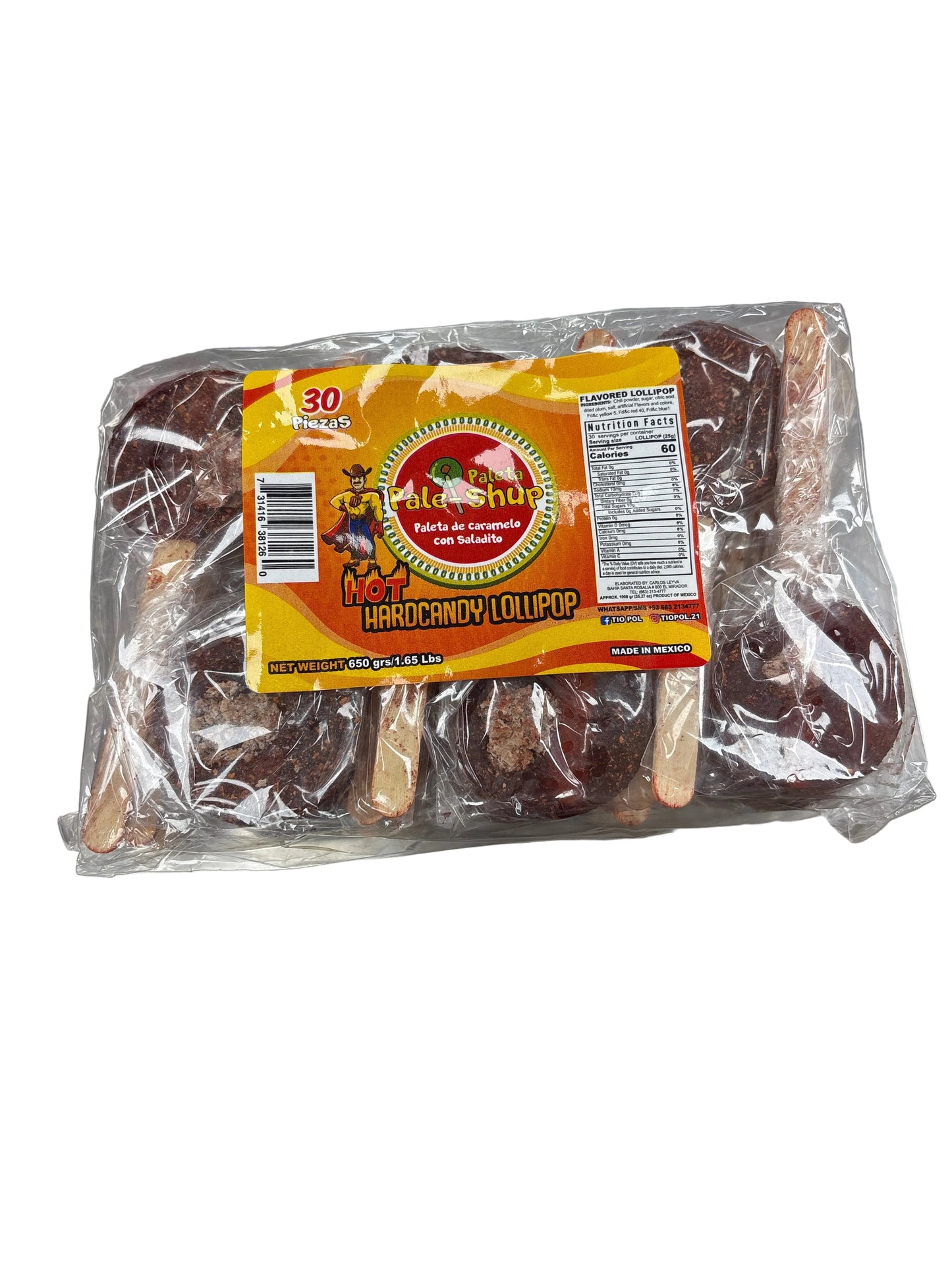 Pale-Shup Tamarindo Paleta 30ct