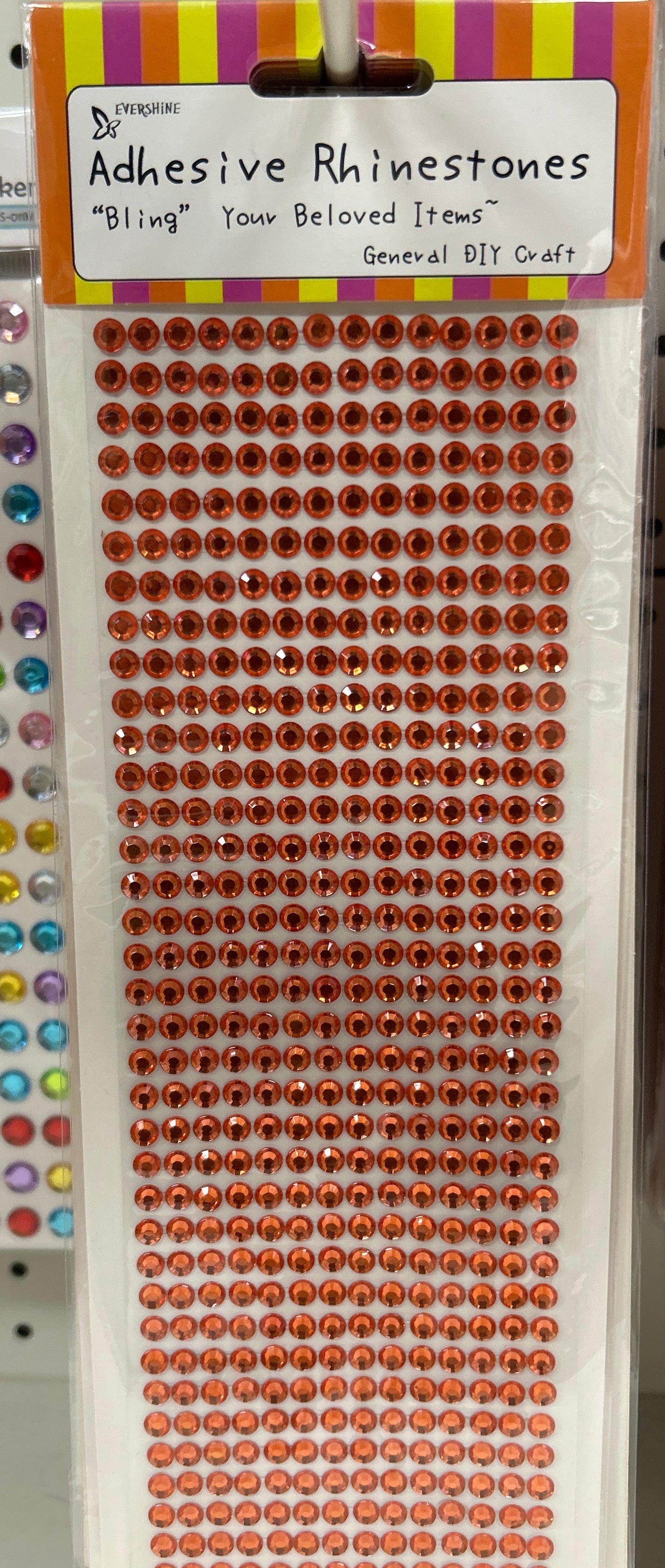 Rhinestone Sheet Orange
