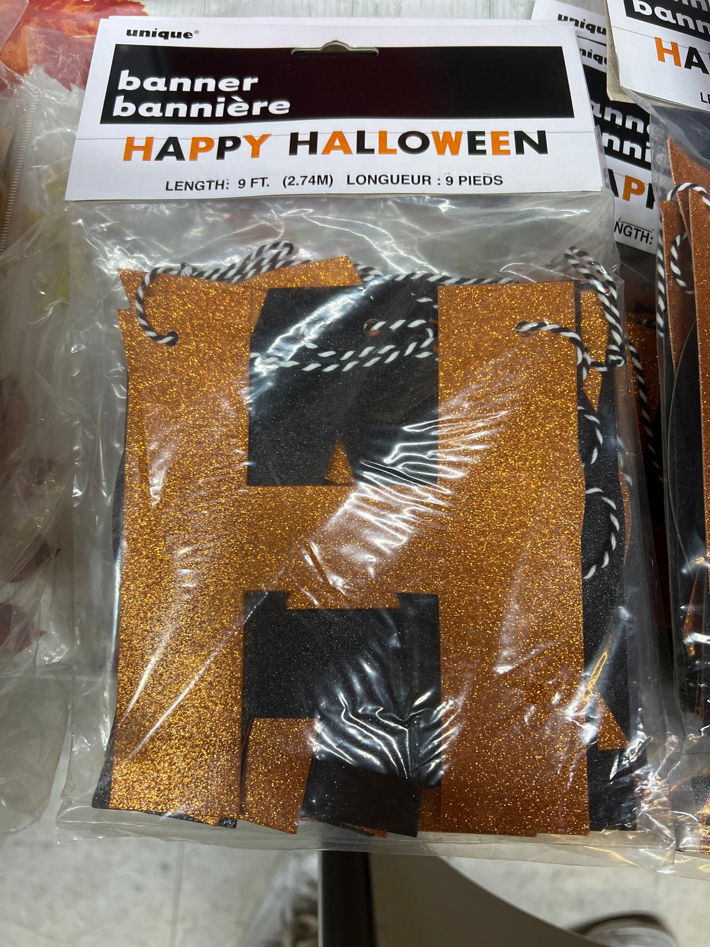 Guirnalda de brillos para Halloween