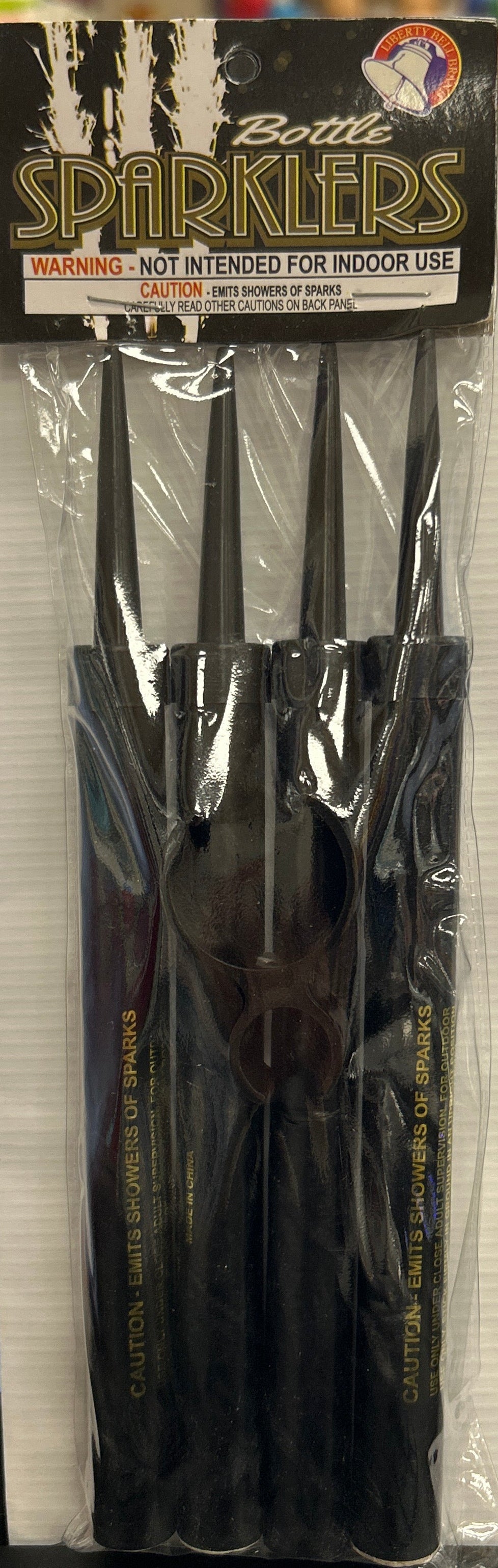 6” Black Sparkler 4ct