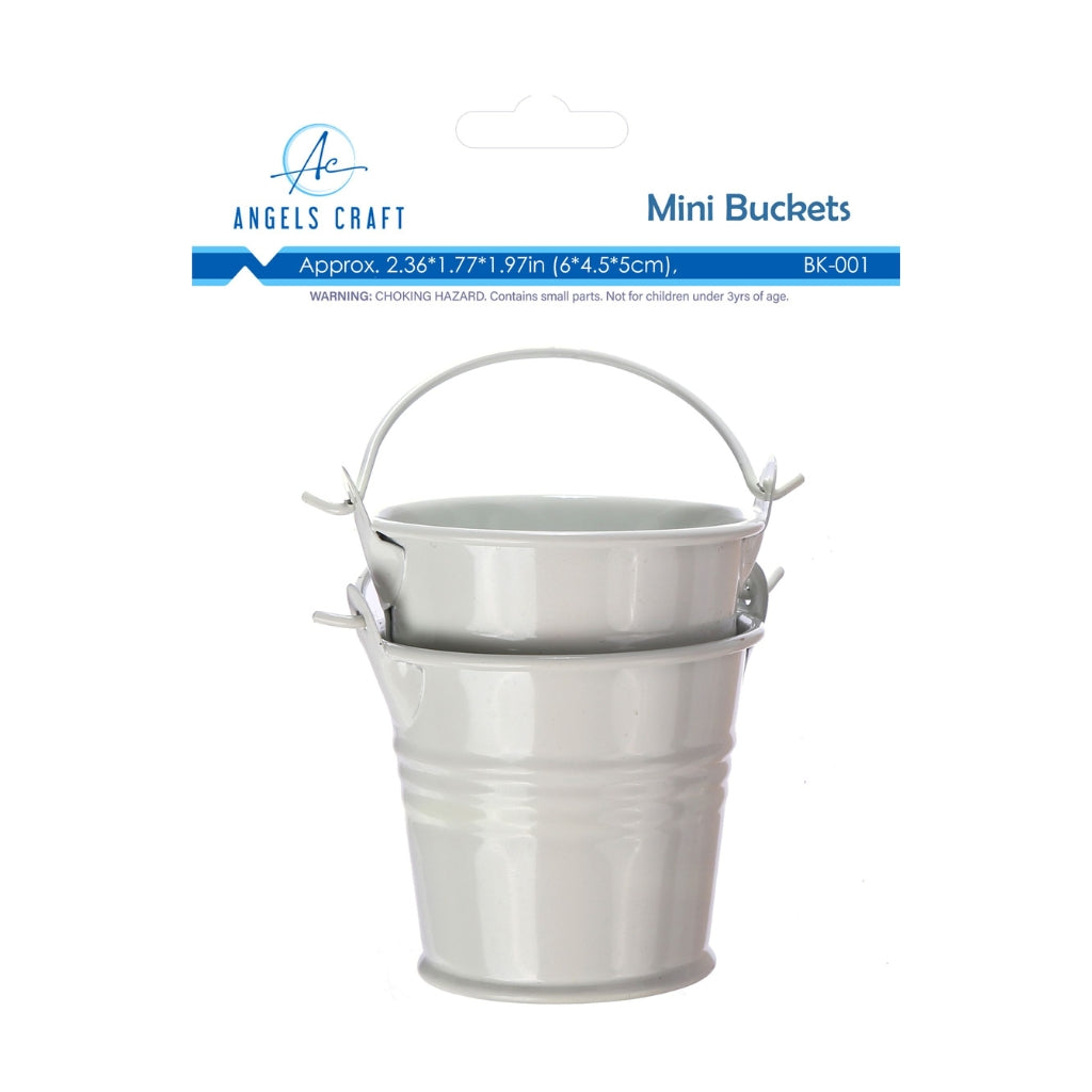 Mini Bucket White 2pc
