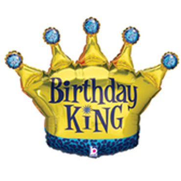 Birthday King Foil Balloon 36"