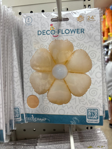 Decoration Flower Peach Foil Balloon 24"