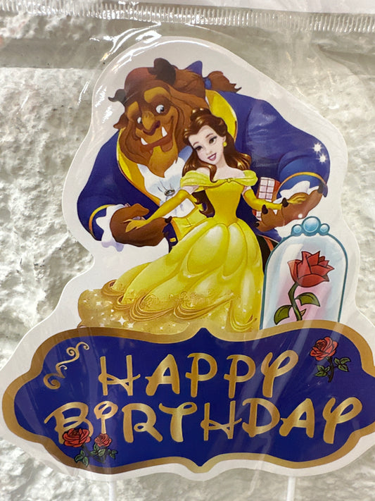 Beauty And The Beast Cake Topper
