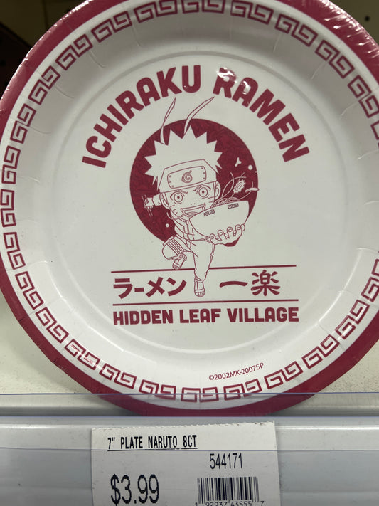 7" Plate Naruto 8ct