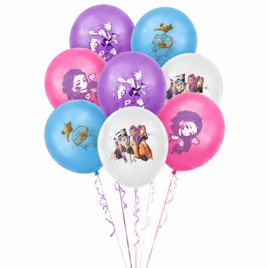 K-Pop Demon Hunter Latex Balloons 12pc
